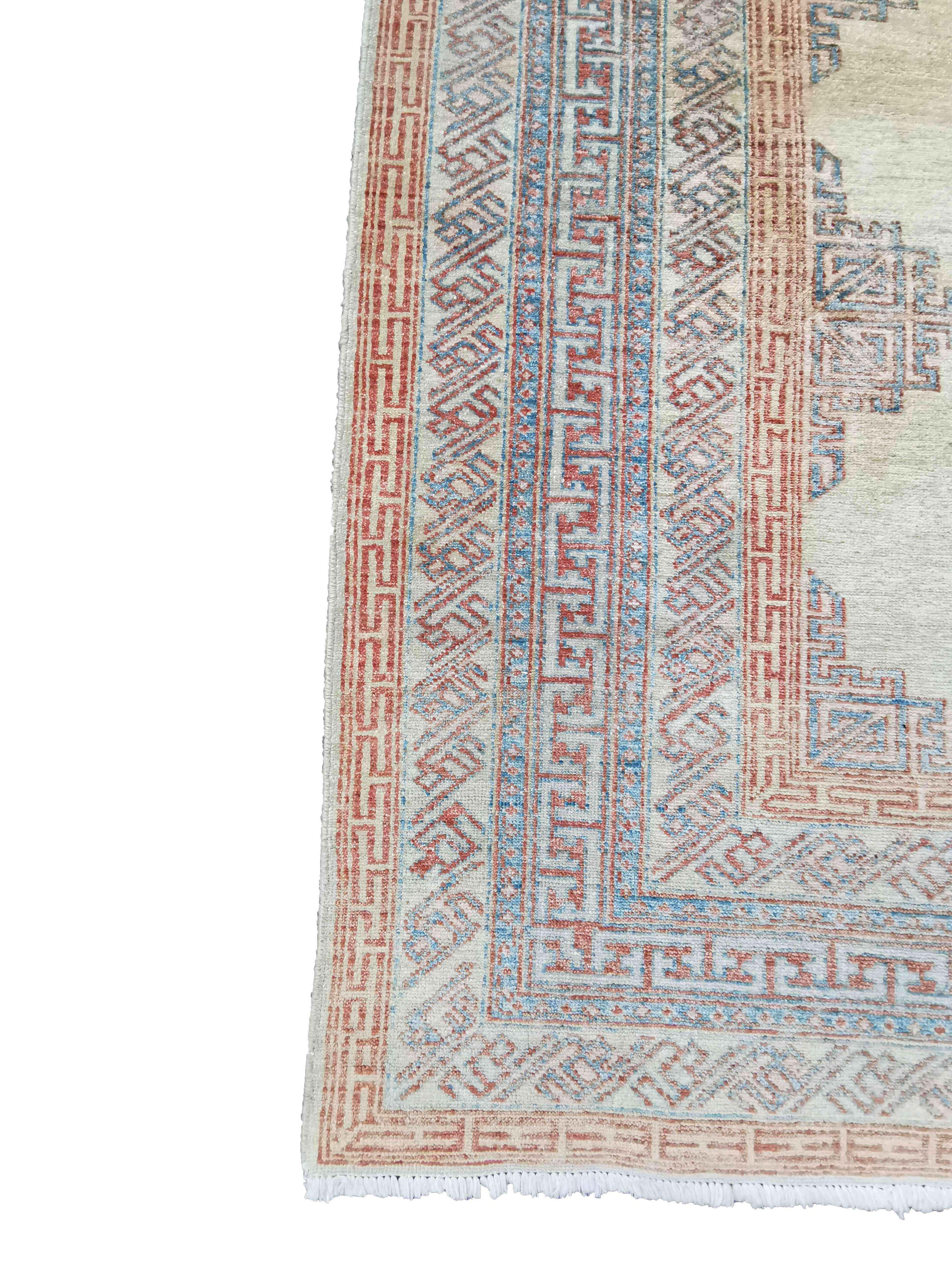 270 x 190 cm Kazak Beige Rug - Rugoutlet