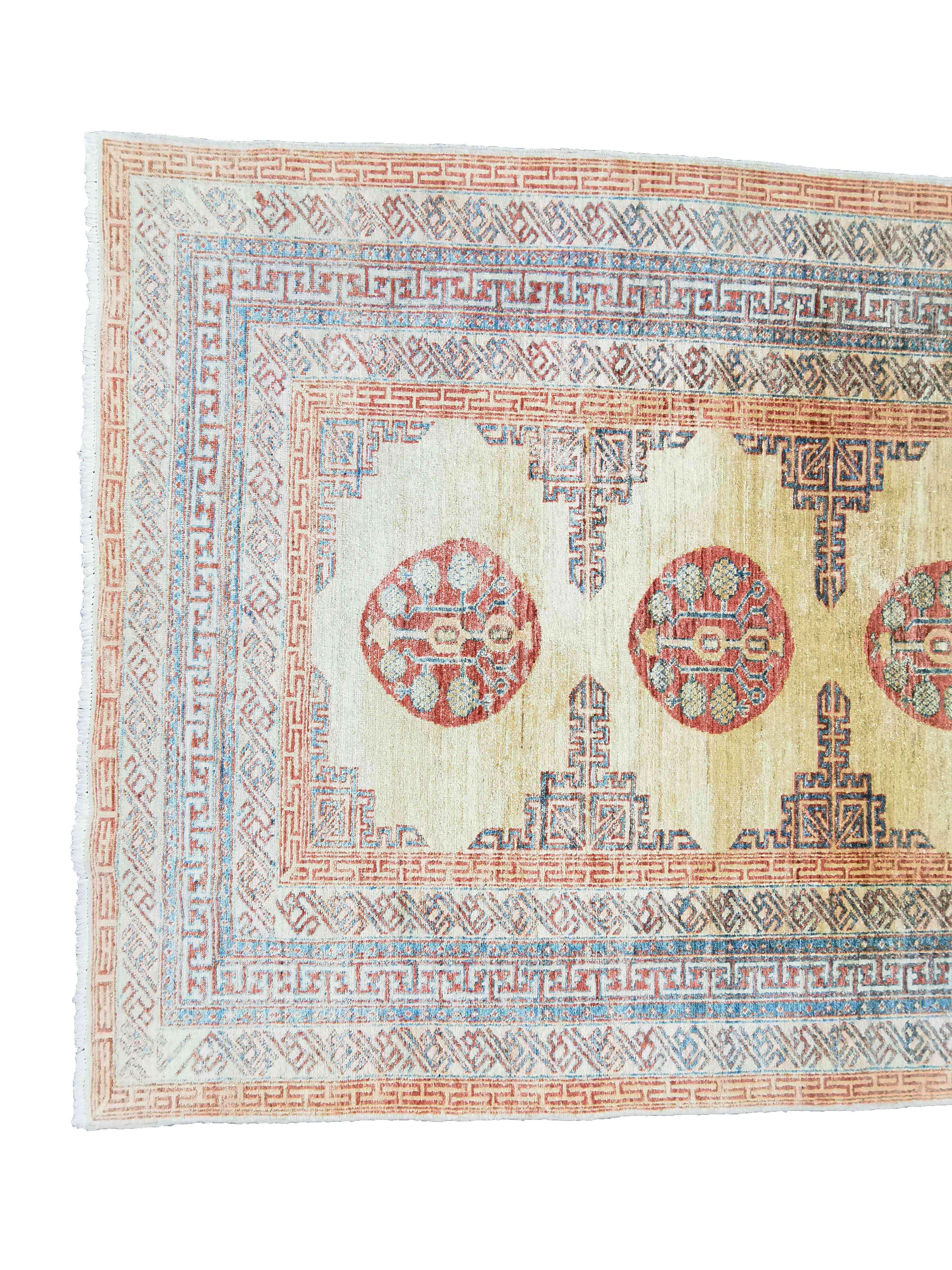 270 x 190 cm Kazak Beige Rug - Rugmaster