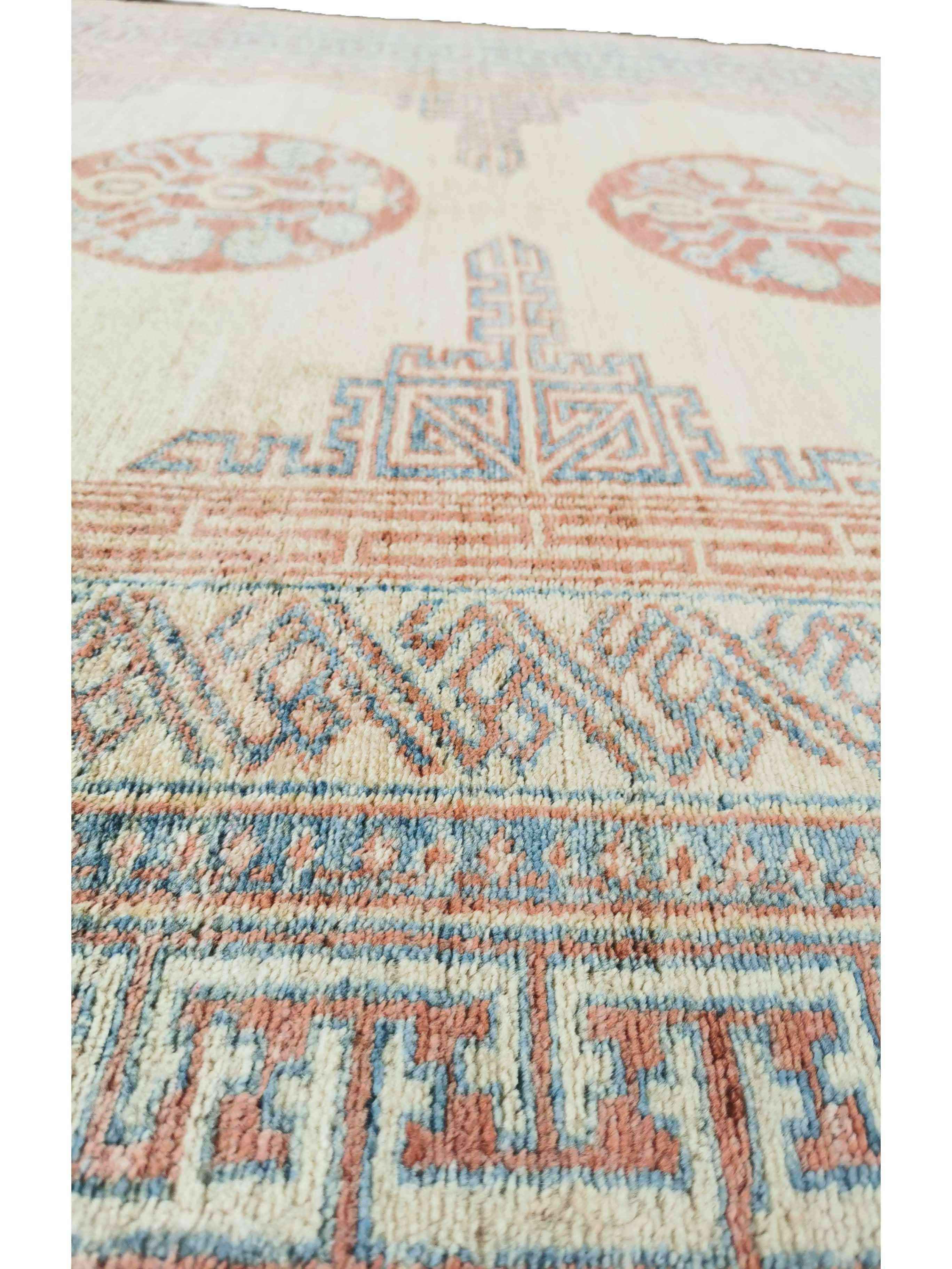 270 x 190 cm Kazak Beige Rug - Rugmaster