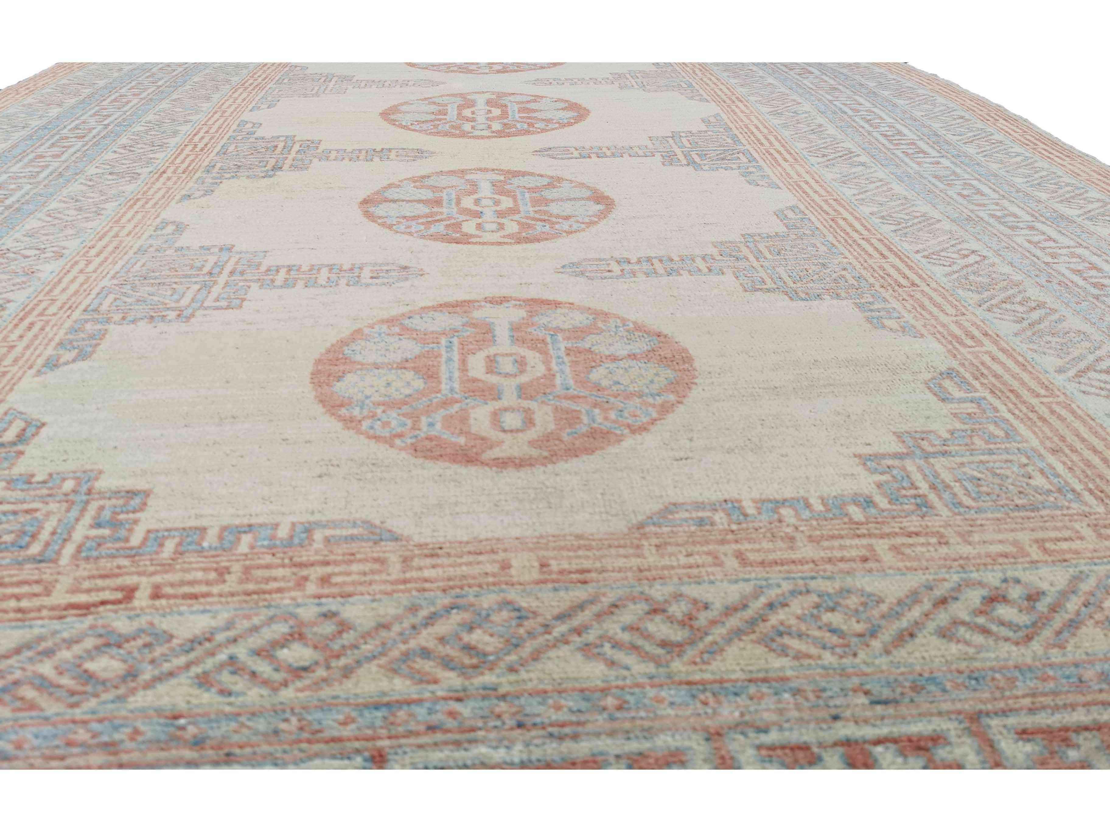 270 x 190 cm Kazak Beige Rug - Rugmaster