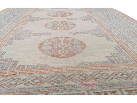 270 x 190 cm Kazak Modern Beige Rug - Rugmaster