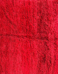 270 x 190 cm Moroccan Berber Beni Ourain Tribal Red Rug - Rugmaster