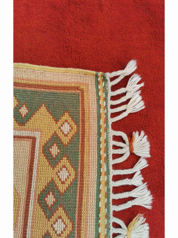 270 x 198 cm Tunisian Tribal Red Rug - Rugoutlet