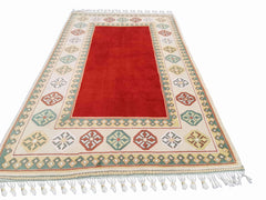 270 x 198 cm Tunisian Tribal Red Rug - Rugoutlet