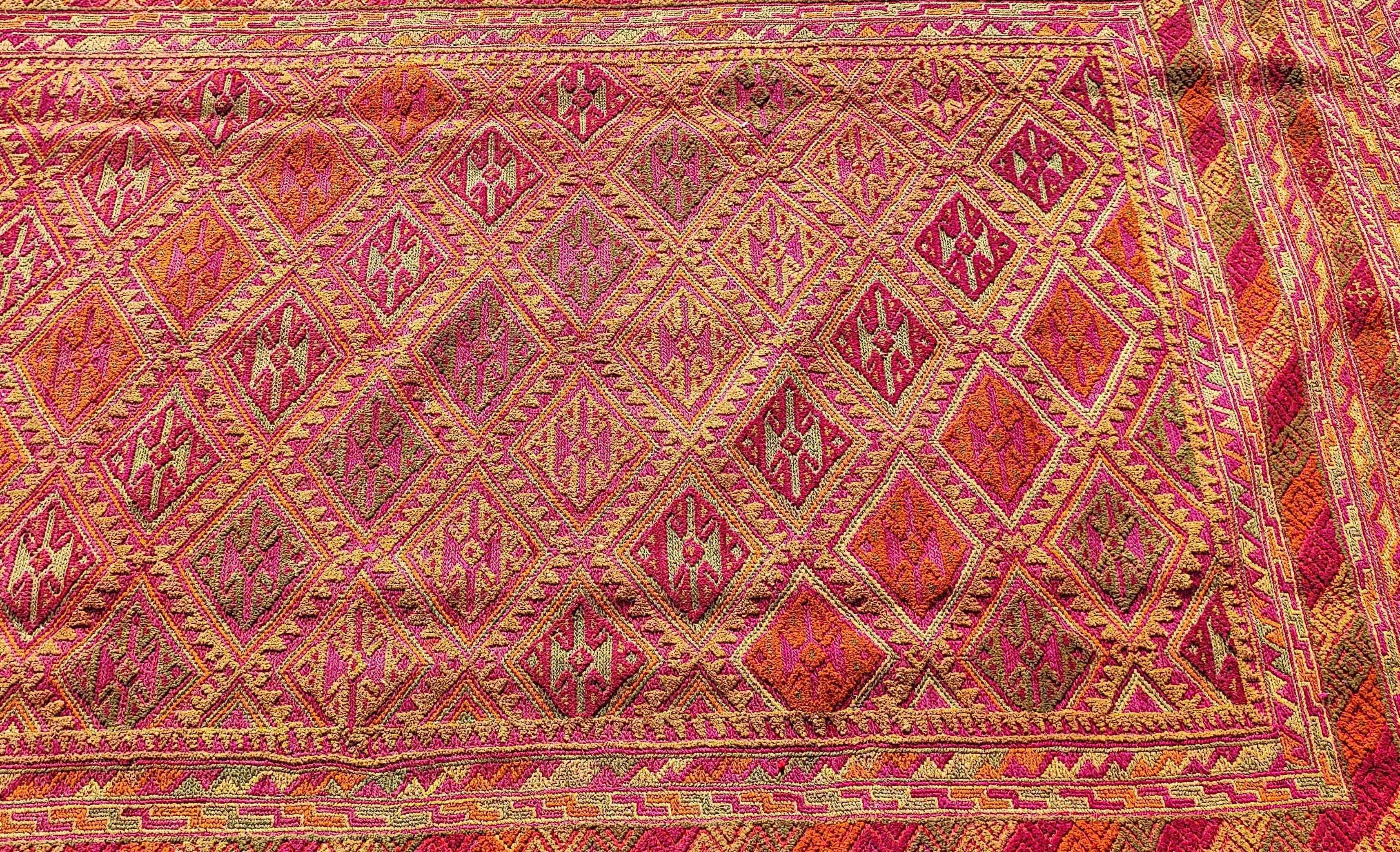 273 x 207 cm Afghan Moshvani Red Tribal Red Large Rug - Rugmaster