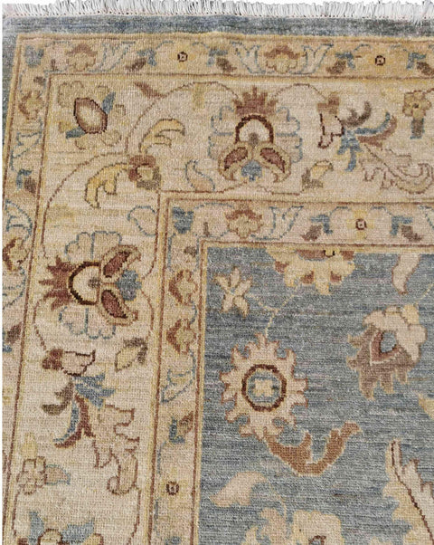 273 x 223 cm Ziegler Antique Blue Large Rug - Rugmaster
