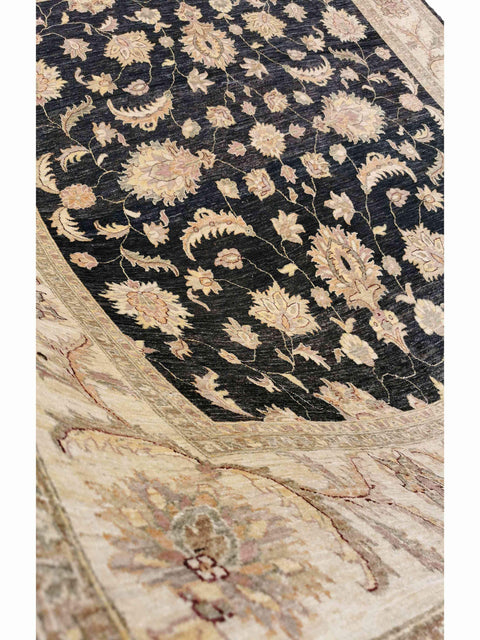 273 x 252 cm Ziegler Antique Black Large Rug - Rugmaster