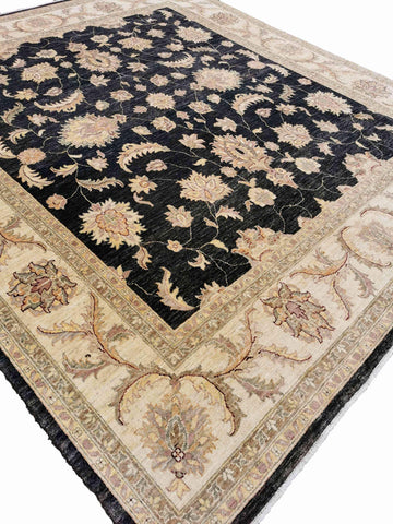273 x 252 cm Ziegler Antique Black Large Rug - Rugmaster