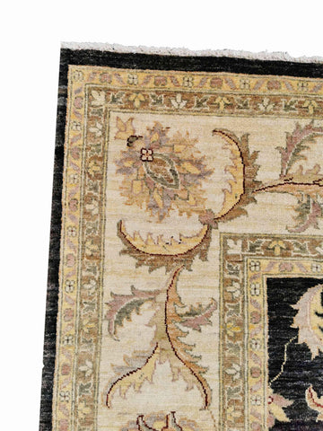 273 x 252 cm Ziegler Antique Black Large Rug - Rugmaster