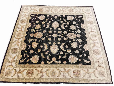273 x 252 cm Ziegler Antique Black Large Rug - Rugmaster