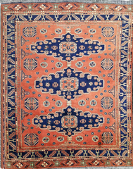 Fine Afghan Karegah Tribal Wool Rug 274 x 207 cm (8.99 x 6.79 ft)