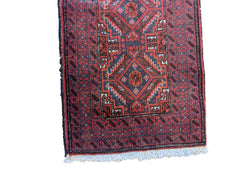 274 x 52 cm Persian Baluch Tribal Red Rug - Rugmaster