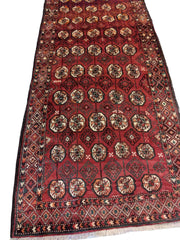 275 x 125 cm Persian Baluch Traditional Red Rug - Rugmaster