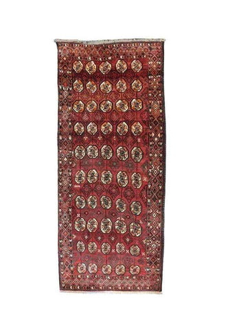 275 x 125 cm Persian Baluch Traditional Red Rug - Rugmaster