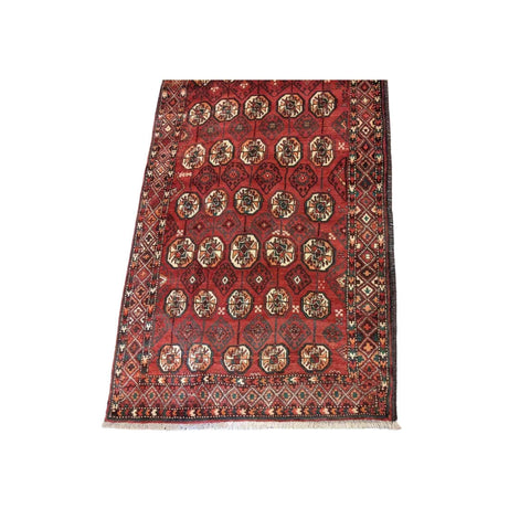 275 x 125 cm Persian Baluch Traditional Red Rug - Rugoutlet