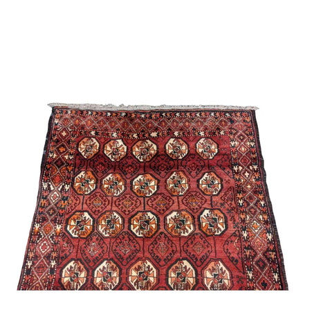 275 x 125 cm Persian Baluch Traditional Red Rug - Rugoutlet