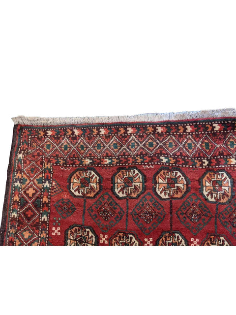 275 x 125 cm Persian Baluch Traditional Red Rug - Rugmaster