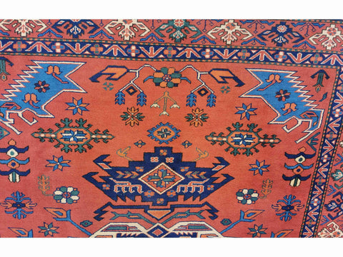 275 x 192 cm Afghan Karegah Tribal Red Large Rug - Rugoutlet