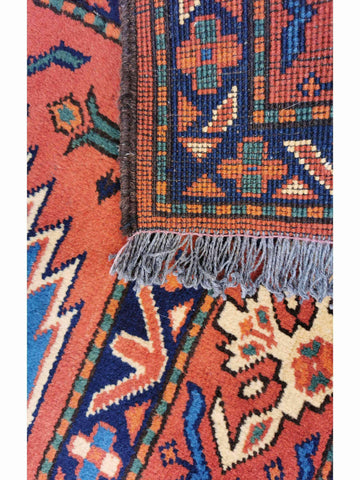 275 x 192 cm Afghan Karegah Tribal Red Large Rug - Rugoutlet