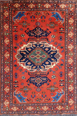 Afghan Karegah Tribal Wool Rug 275 x 192 cm (9.02 x 6.30 ft)