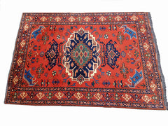 275 x 192 cm Afghan Karegah Tribal Red Large Rug - Rugmaster