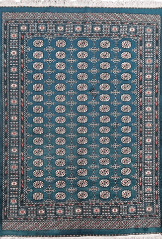 A traditional Bukhara wool rug