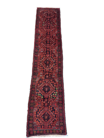 275 x 59 cm Persian Baluch Traditional Red Rug - Rugoutlet