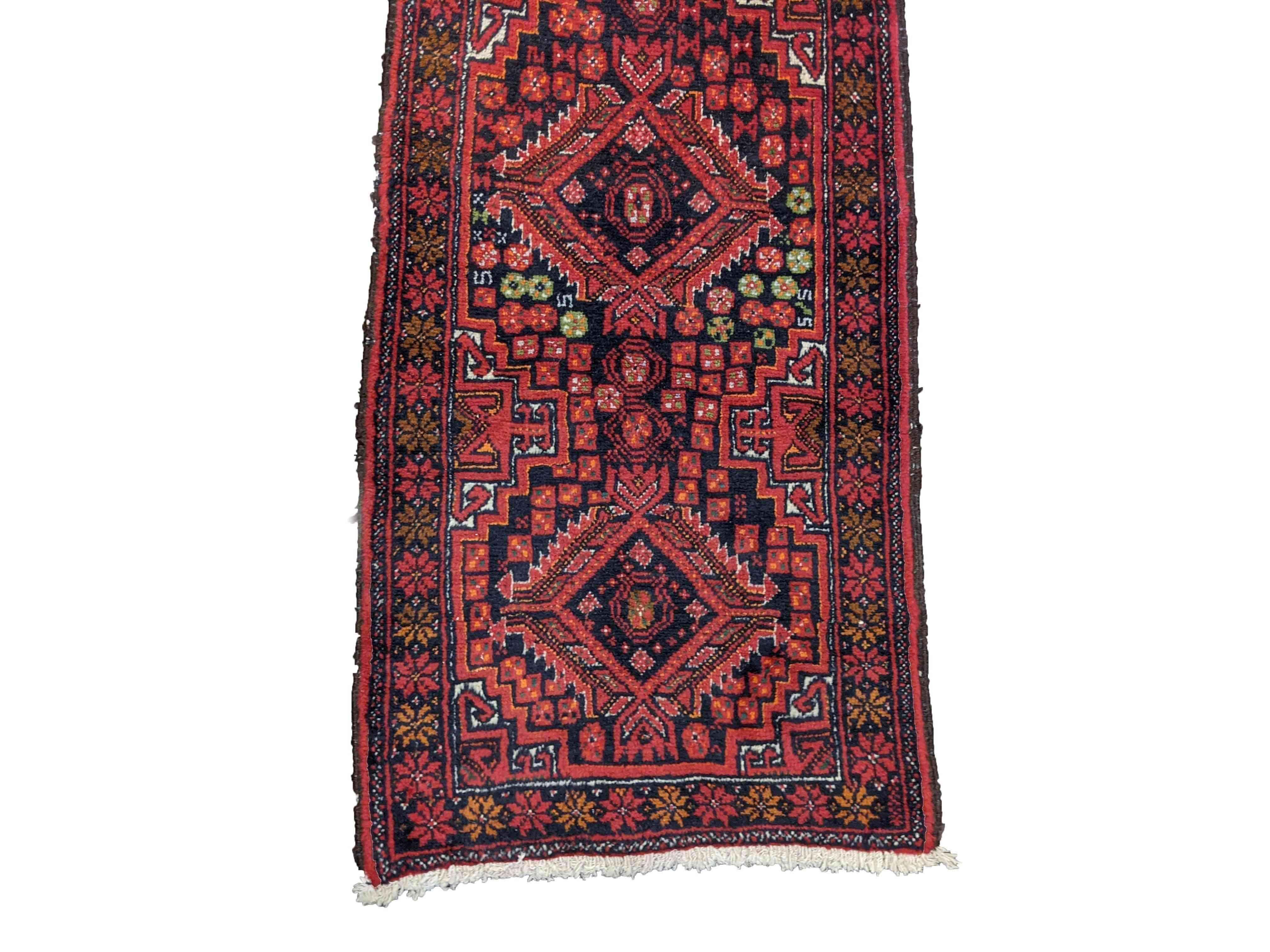 275 x 59 cm Persian Baluch Traditional Red Rug - Rugmaster