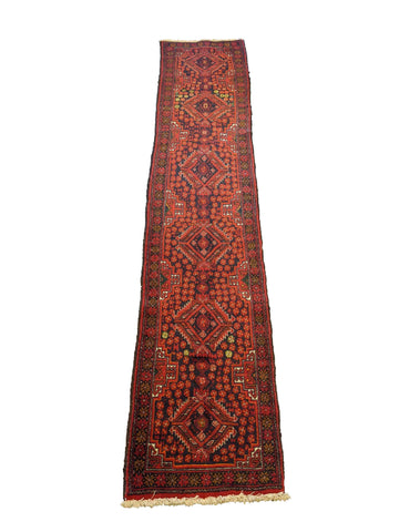 275 x 59 cm Persian Baluch Traditional Red Rug - Rugoutlet