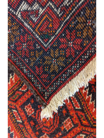 275 x 59 cm Persian Baluch Traditional Red Rug - Rugoutlet