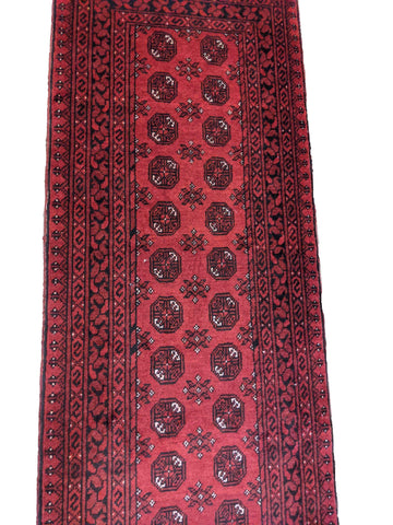 275 x 86 cm Red Afghan Tribal Red Rug - Rugoutlet