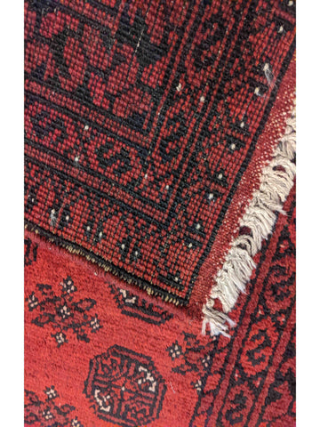 275 x 86 cm Red Afghan Tribal Red Rug - Rugoutlet