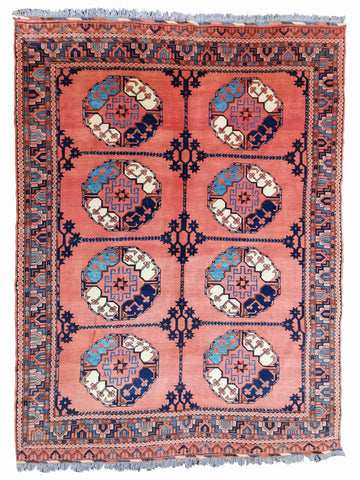 276 x 197 cm Afghan Karegah Tribal Red Large Rug - Rugoutlet