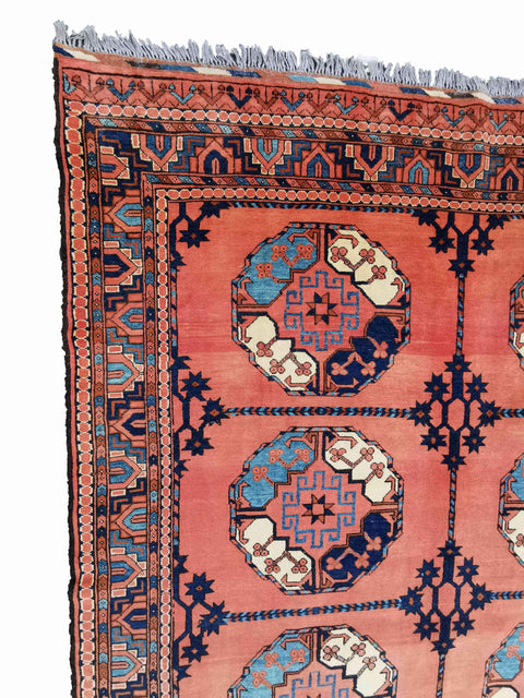 276 x 197 cm Afghan Karegah Tribal Red Large Rug - Rugmaster