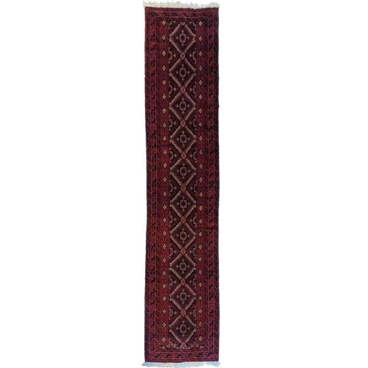 276 x 66 cm Persian Baluch Traditional Red Rug - Rugoutlet