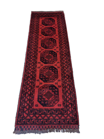 276 x 87 cm Red afghan Tribal Red Rug - Rugoutlet