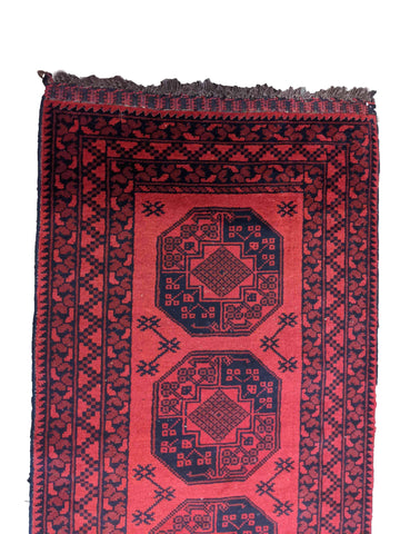 276 x 87 cm Red afghan Tribal Red Rug - Rugoutlet
