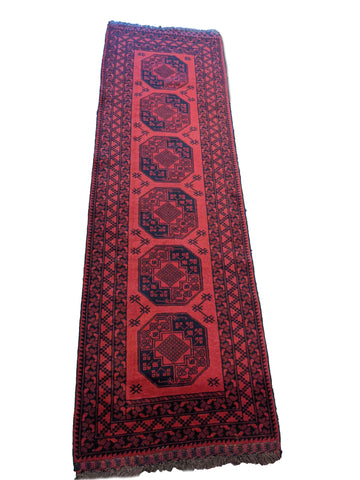 276 x 87 cm Red afghan Tribal Red Rug - Rugoutlet