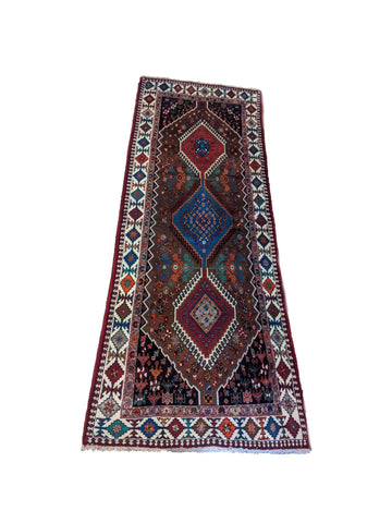 277 x 100 cm Yalameh Tribal Red Rug - Rugoutlet
