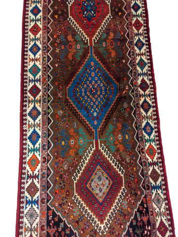 277 x 100 cm Yalameh Tribal Red Rug - Rugoutlet