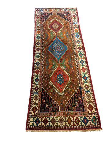 277 x 100 cm Yalameh Tribal Red Rug - Rugoutlet