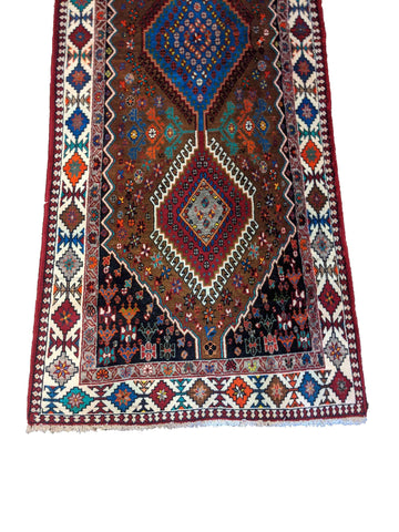 277 x 100 cm Yalameh Tribal Red Rug - Rugoutlet
