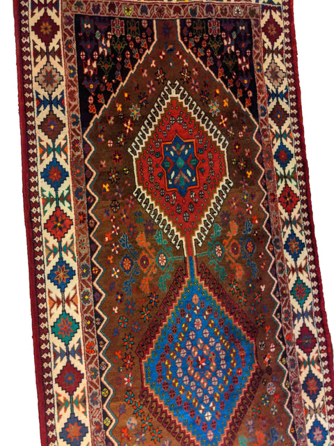 277 x 100 cm Yalameh Tribal Red Rug - Rugoutlet