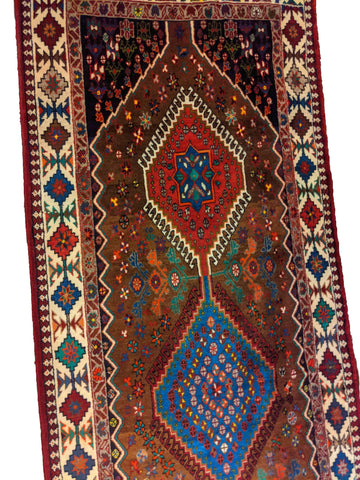 277 x 100 cm Yalameh Tribal Red Rug - Rugoutlet