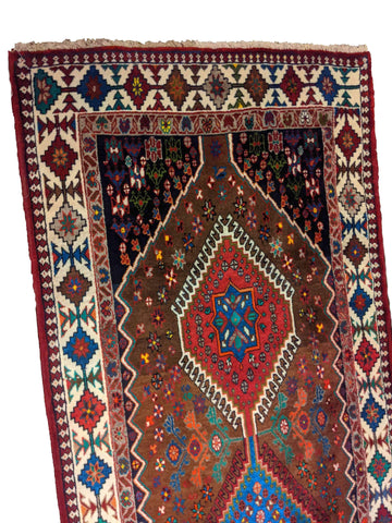 277 x 100 cm Yalameh Tribal Red Rug - Rugoutlet