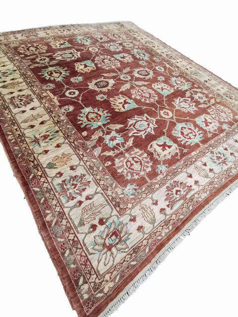 278 x 248 cm Ziegler Antique Red Large Rug - Rugmaster