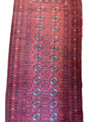 278 x 86 cm Turkaman Tribal Red Rug - Rugmaster