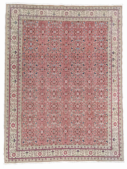 280 x 190 cm Old Anatolian Salmon pink Large Rug - Rugoutlet