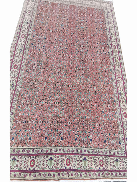 280 x 190 cm Old Anatolian Salmon pink Large Rug - Rugoutlet