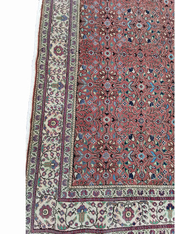 280 x 190 cm Old Anatolian Salmon pink Large Rug - Rugoutlet